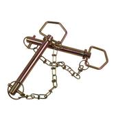 PACK OF 5 - HITCH PIN WITH CHAIN &amp; LINCHPIN - 19MM X 162MM image