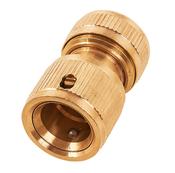 1/2” brass water-stop hose connector