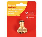 3/4″ brass hose connector – male