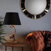 SIDONE ROUND DECORATIVE MIRROR BLACK/GOLD FOIL FRA image