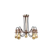 Olivia Pendant - Metal &amp; Braided Cable
