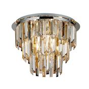 Clarissa  Flush - Chrome &amp; Clear, Smoked &amp; Amber Glass image