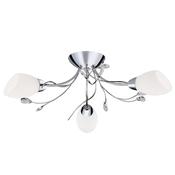 Gardenia  Flush - Polished Chrome &amp; Glass