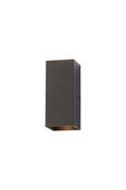 Don Square Up&amp;Down Wall Light, GU10, Black