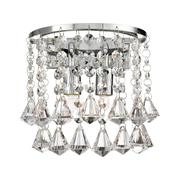 Hanna Wall Light - Chrome Metal &amp; Clear Crystal II image
