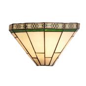 New York Wall Light - Brass Metal &amp; Stained Glass image