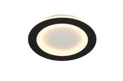 Ringo LED Round Flush, Matt Black image