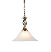 Cameroon Pendant - Antique Brass Metal &amp; Glass image