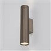 Anna GU10 Fluted Up &amp; Down Wall Light, Anodised Bronze