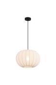 Radiant 1Lt Pendant, Black Metal with Soft Fabric Shade image