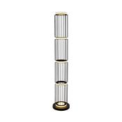 Circolo Cage Floor Lamp - Black Metal &amp; White Silicon image