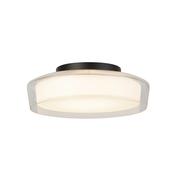 Puck Flush - Black Metal, Clear Outer &amp; Opal Glass image