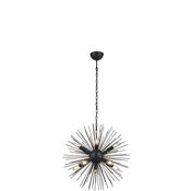 Sputnik  Semi-Flush Ceiling Light - Black Metal image