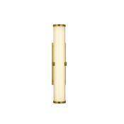 Clamp Wall Light - Gold Metal, Ribbed Clear &amp; Opal Diffuser