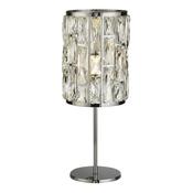Bijou Table Lamp - Chrome Metal &amp; Crystal Glass image