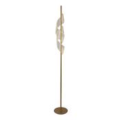Lux &amp; Belle LED Floor Lamp-Painted Gold Metal  &amp; Clear Acryl