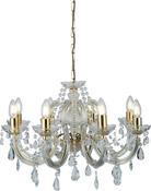 Marie Therese Pendant - Chrome Metal &amp; Clear Crystal image