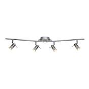 Aries 4Lt Split Bar Spotlight - Chrome &amp; Satin Silver Metal