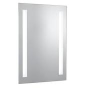 Bathroom Mirror w Shaving Socket - Chrome &amp; Frosted, IP44 image