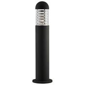 Bronx Outdoor Post- Black Metal, Clear Glass &amp; Polycarbonate