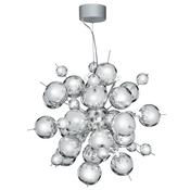 Molecule Pendant - Polished Chrome Metal &amp; Glass