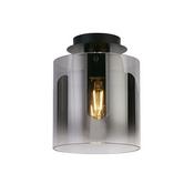 Sweden 1Lt Flush - Matt Black &amp; Smoked Glass