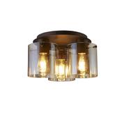 Sweden 3LT Flush - Mocha Metal &amp; Amber Glass image