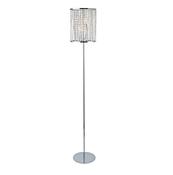 Elise  Floor Lamp - Chrome Metal &amp; Crystal image