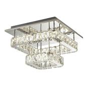 Clover 2 Tier LED Flush - Polished Chrome &amp; Crystal image