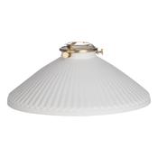 HADANO WHITE CERAMIC SHALLOW SHADE ONLY WITH CANOP image