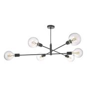 ALANA 6LT ADJUSTABLE PENDANT MATT BLACK image