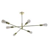 ALANA 6LT ADJUSTABLE PENDANT POLISHED GOLD