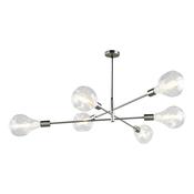 ALANA 6LT ADJUSTABLE PENDANT SAT CHR