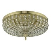 ASMARA 5LT FLUSH ANTIQUE BRASS CRYSTAL