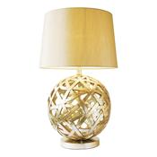 BALTHAZAR BALL SHAPE TABLE LAMP BASE CW SHADE image