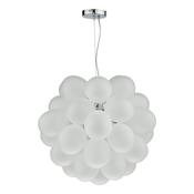 BUBBLES 6LT PENDANT POLISHED CHROME FROSTED GLASS