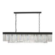 CELEUS 6LT BAR PENDANT BLACK AND CLEAR