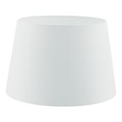 CEZANNE FAUX SILK DRUM SHADE WHITE 40CM