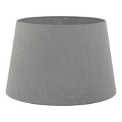 CEZANNE FAUX SILK DRUM SHADE 40CM SLATE GREY image