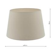 CEZANNE FAUX SILK DRUM SHADE 45CM ECRU image
