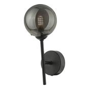 COHEN 1LT WALL LIGHT MATT BLACK CW SMOKED GLS image