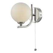 CRADLE 1LT WALL LIGHT POL CHR CW OPAL GLASS image