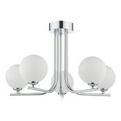 CRADLE 5LT SEMI FLUSH POL CHR CW OPAL GLASS image
