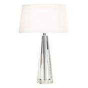 CYPRUS TAPERED CRYSTAL TABLE LAMP CW SHADE image