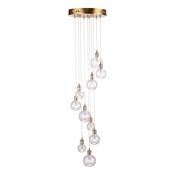 DITA 10LT PENDANT WARM BRASS CW GL