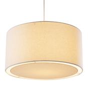 EDWARD CREAM NON ELEC PENDANT - LASER CUT BAFFLE