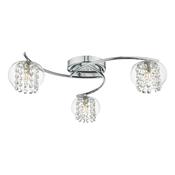 ELMA 3LT SEMI FLUSH POL CHR/ CLR image