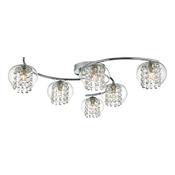 ELMA 6LT SEMI FLUSH POL CHR/ CLR image