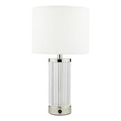 ENRICO BATTERY LED TABLE LAMP CW SHD POL NICKEL image