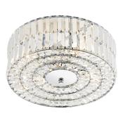 ERROL CRYSTAL SEMI FLUSH FITTING POLISHED CHROME